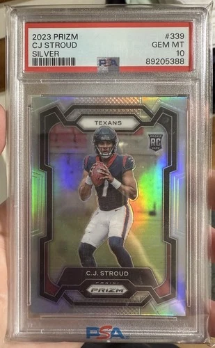 2023 Panini Silver Prizm #339 CJ Stroud Texans RC Rookie PSA 10 GEM MINT