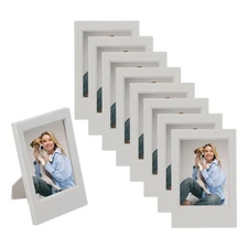 8pcs Mini Picture Frames 2.4 x 3.5 Inch Wallet Size Photo Frame, Gray