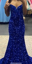 Sequin Prom Dress Royal Blue 