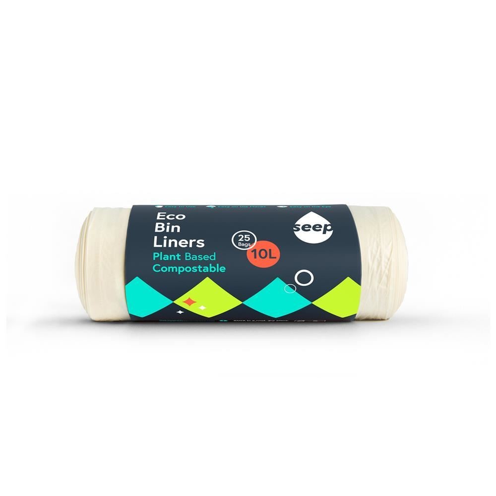 Seep Compostable Bin Liners - 10L (25 bags) - Image 2