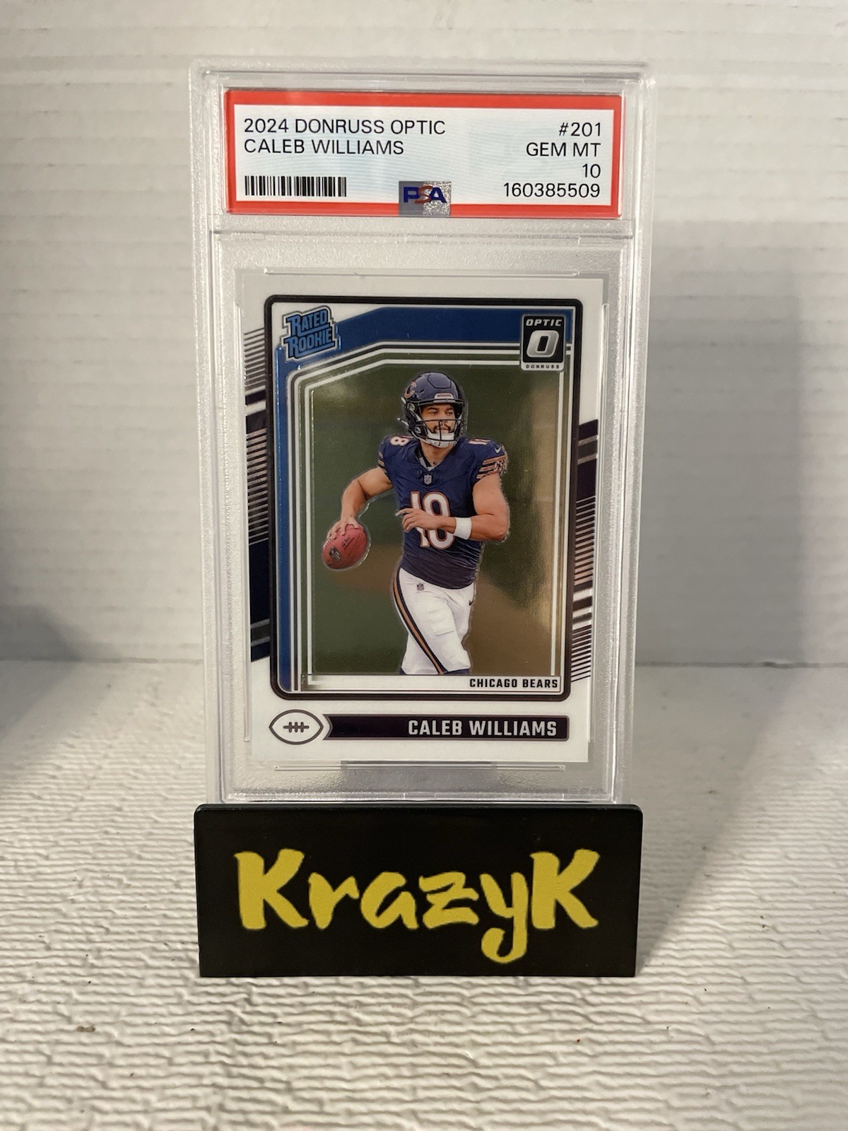 Caleb Williams Panini Donruss Optic #201 Base