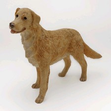 Maccallum Resin Golden Retriever Dog Figurine Standing Posture 1997 Vtg 12cm H
