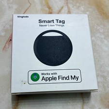 Kingtodo Smart Tag Tracker Compatible with Find My for Apple, Black
