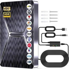 2025 Upgraded Indoor TV Antenna, 2800+ Miles Range HD Digital Antenna Smart TV