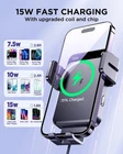 JOYROOM JR-ZS219 Wireless Car Charger15W Qi Fast Charging Auto Clamping