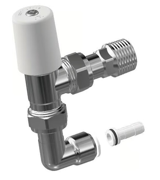 MYSON MATCHMASTER 10MM 90 DEGREE ANGLED LOCKSHIELD c/w PUSHFIT ELBOW