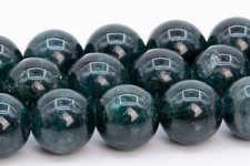 10MM Genuine Natural Deep Blue Green Apatite Beads Grade AA Round Loose Beads