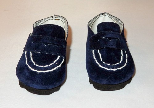 Navy Blue Loafers Fits 18 inch American Girl & Logan Dolls - Picture 2 of 2