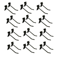24 Pcs 4'' Raw Steel Slatwall Hook Hooks Retail Display Wire Metal Hanger 