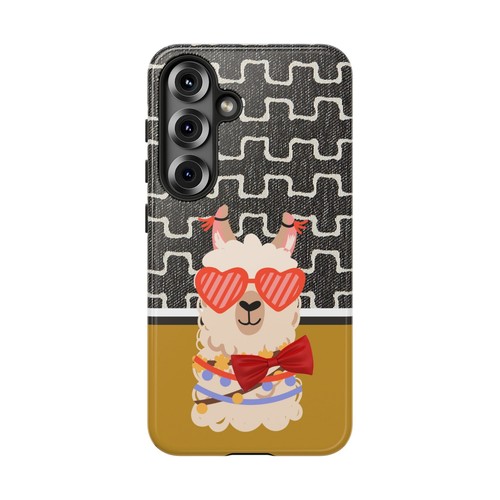 Boho Alpaca with Red bow tie, Tough Phone case for Iphone Samsung Galaxy - 第 220/267 張圖片