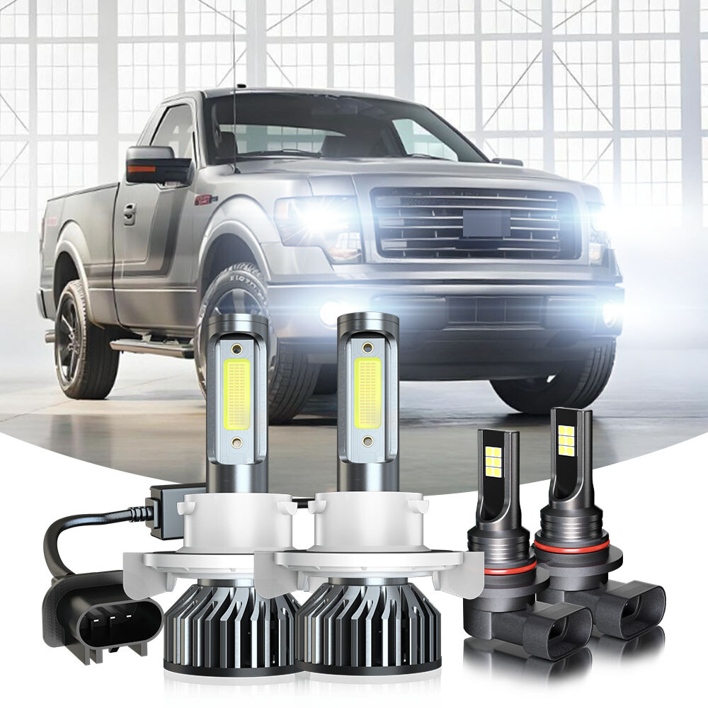 Faros LED HI / LO + luces antiniebla Combo para For 2004-2013 2014 Ford F-150