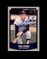 Tom Tresh Hand Signed 1988 Pacific Legends New York Yankees Autograph