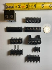 Terminal Blocks (SET OF 9) 1-Row 2/4/5/6-Post Surface-Mount to PCB Pins #14 MAX
