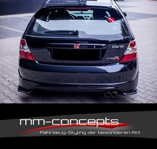CUP Dachspoiler SCHWARZ für Honda Civic EP3 MK7 R/S Heck Aufsatz Verlängerung 
