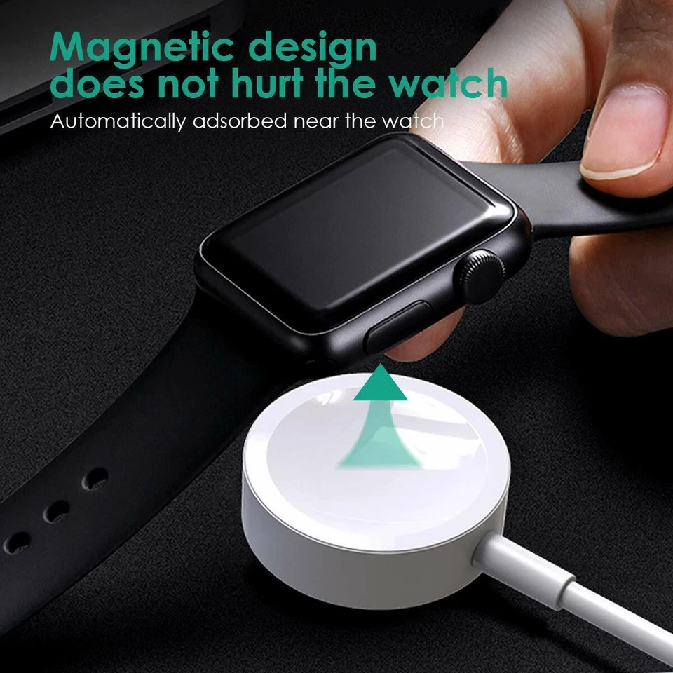2X Magnetic USB Charging Cable Charger For Apple Watch iWatch Series 2/3/4/5/6/7 - Image 3 of 4