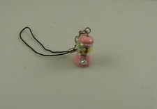 pink gumball machine cell phone purse charm strap