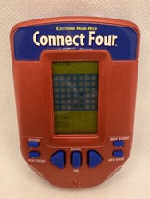 Milton Bradley Connect Four 2002 Handheld Electronic Game Red TESTED WORKS