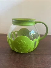 Ecolution Micro-Pop Microwave Popcorn Popper Temp Safe Glass Family Size Lime