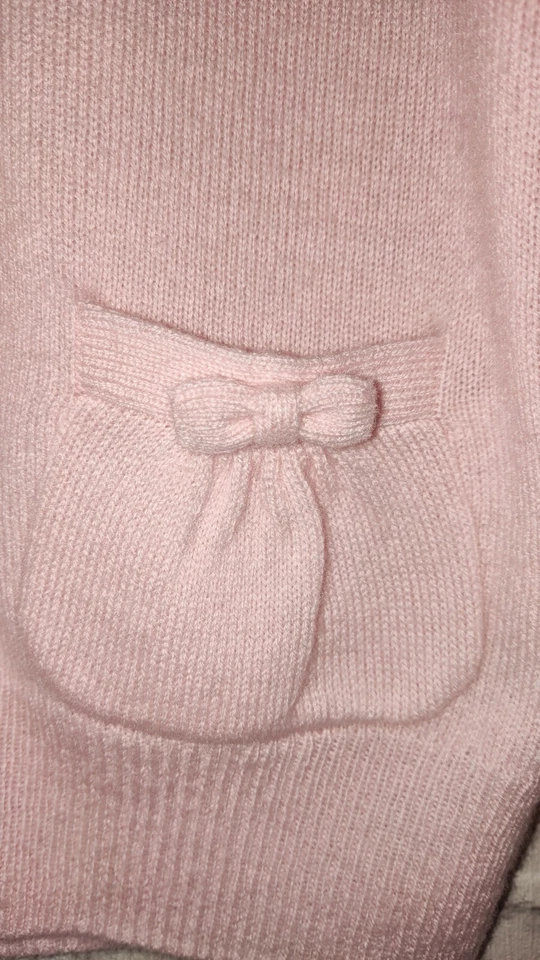 Cárdigan Polo Ralph Lauren Niñas Rosa 100% Cachemira Talla 5 Años  Foto 3 de 4