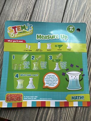 Little Tikes Stem Jr Wonder Lab Activity Card Replacement Part Piece Measure Up