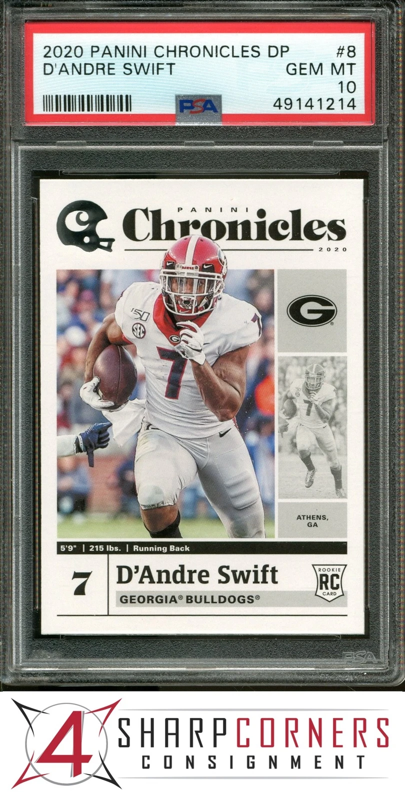 D'Andre Swift Panini Chronicles Draft Picks #8 Base