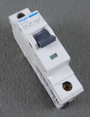 HAGER B6 / C16 / B20 / B32 MCB - 6, 16, 20, & 32 A S/POLE CIRCUIT BREAKERS - NEW - Picture 7 of 12