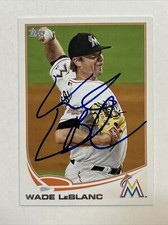 Wade LeBlanc Signed 2013 Topps #524 Autograph Card In Person M799