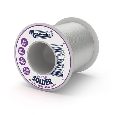 Efficient 63/37 Tin-Lead Solder, 1 lb Spool - Perfect for Electronics Projects