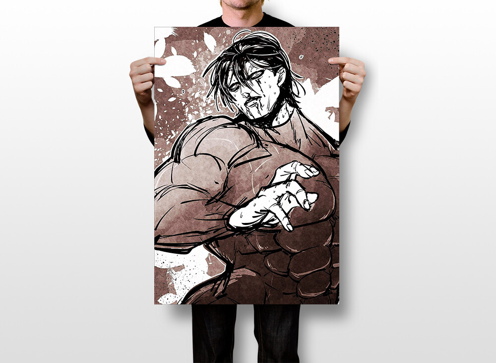 Kengan Ashura Japanese Manga Tv Series Wall Art Home Decor