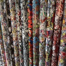 Sticker Bomb Vinyl Wrap Graffiti Cartoon Skull Decals Car Bike Film Roll Sticker