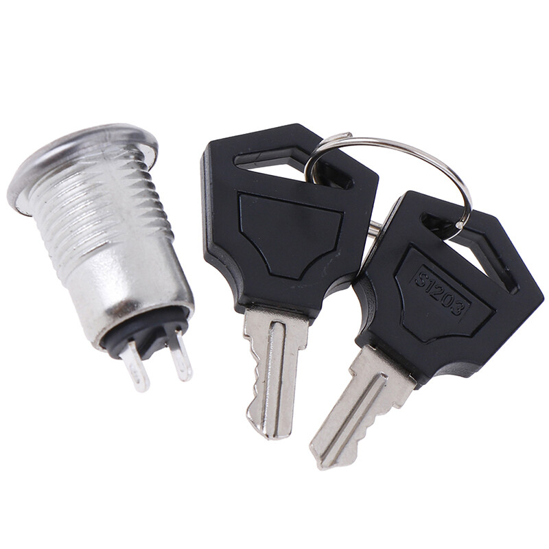 12mm Mini Key Switch ON/OFF Lock Switch KS-02 KS02 Electronic Switch 3A ...