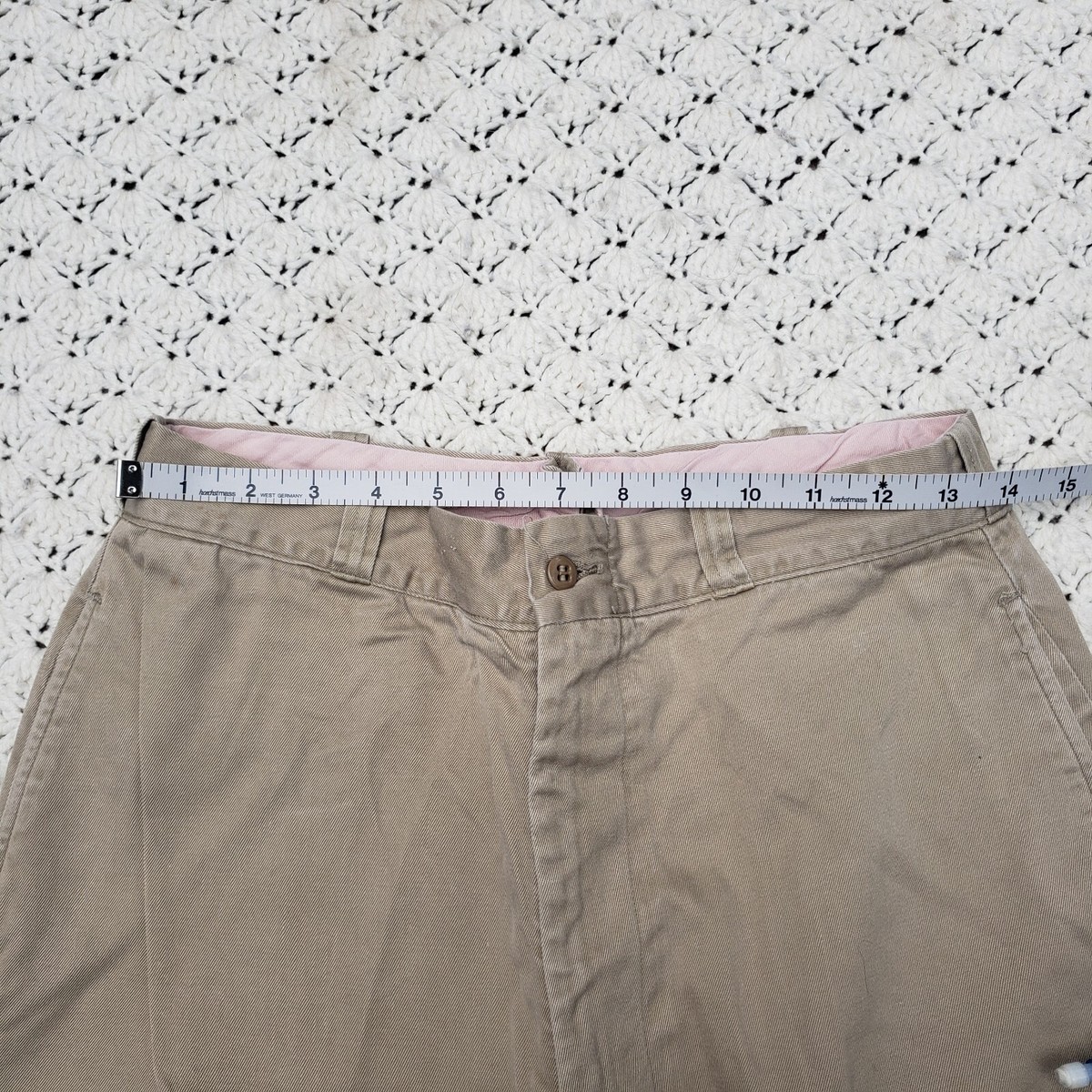 Vtg US Army Khaki Chino Pants Uniform Twill Rapid Zipper Trouser