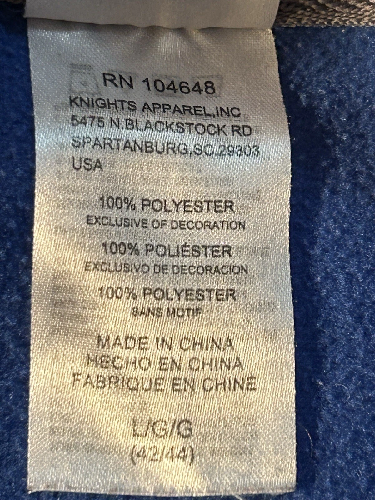 VETEMENTS Felpa con cappuccio uomo taglia L (42 44) University of Kentucky ProEdge by Knights Apparel