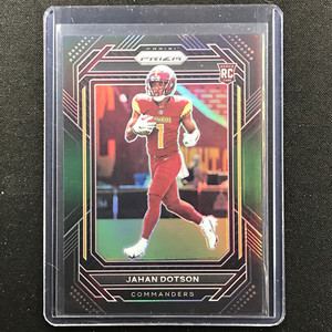 2022 Chronicles Jahan Dotson Prizm Black Rookie Green 18/49