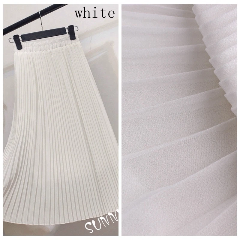 1 1.5m DIY Chiffon Stoff Organ Plissiert Basteln Nähen Material Kleid Tuch - Bild 4 von 4
