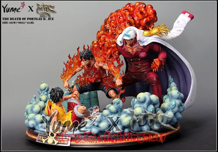 ONE PIECE MRC&YUME THE DEATH OF Portgas D.ACE Large Resin Limited