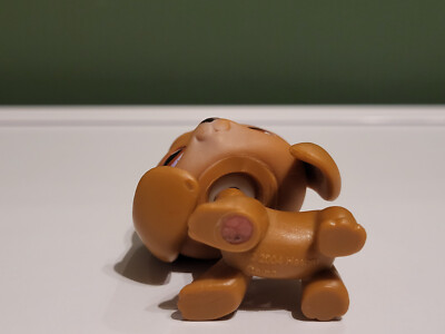 Figurine Littlest Pet Shop LPS #16 - Chien Beagle Brun - Édition Spéciale Monopoly - Occasion