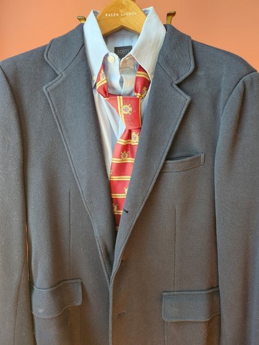 NWOT Brooks Brothers Blazer 100% Knit Cotton Unlined Blue "Prep" 3/2 Buttons L - Picture 11 of 12