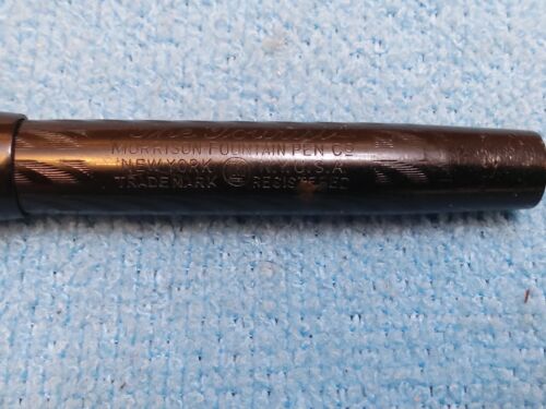 PENNA STILOGRAFICA PENDENTE VINTAGE MORRISON "IL TURISTA" RIEMPIMENTO LEVA N. 5 NERE nuove con scatola - Foto 3 di 7