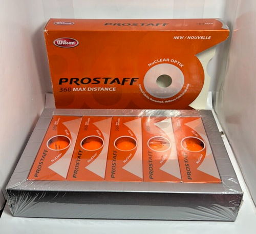 15-Pack Wilson PROSTAFF 360 Max Distance NuClear Optix Orange