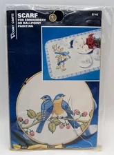 Bluebirds Scarf Vogart Crafts for Embroidery or Ballpoint Painting NEW
