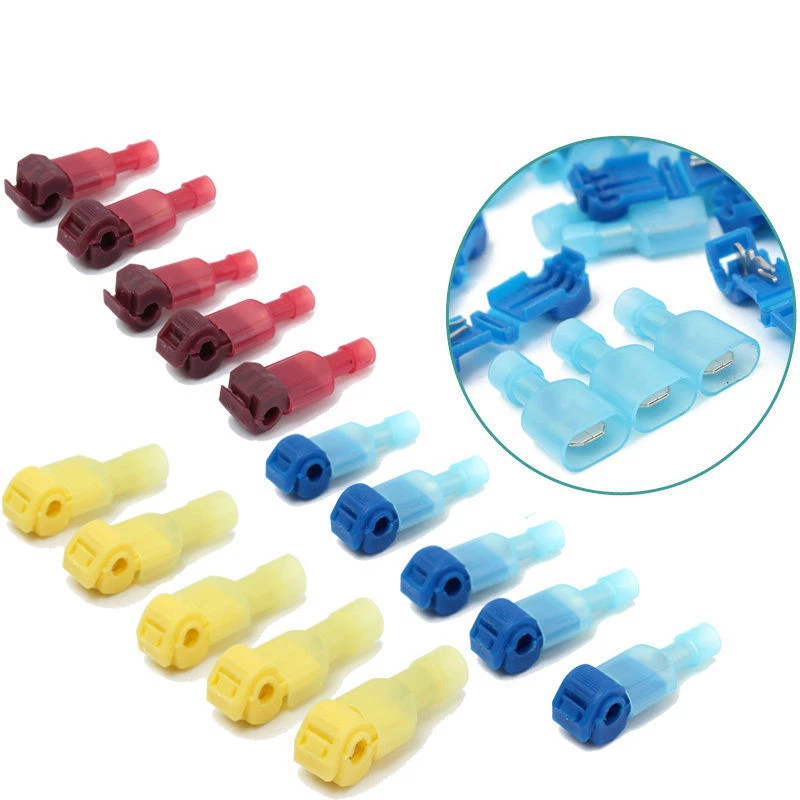 140pcs T-Tap/Male Female Insulated Wire Quick Splice Terminal Connectors Set Kit - Image 3 of 4