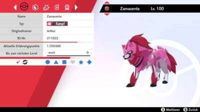 Pokemon Zamazenta Shiny | ORIGINAL EVENT POKEMON | Pokemon Schwert & Schild
