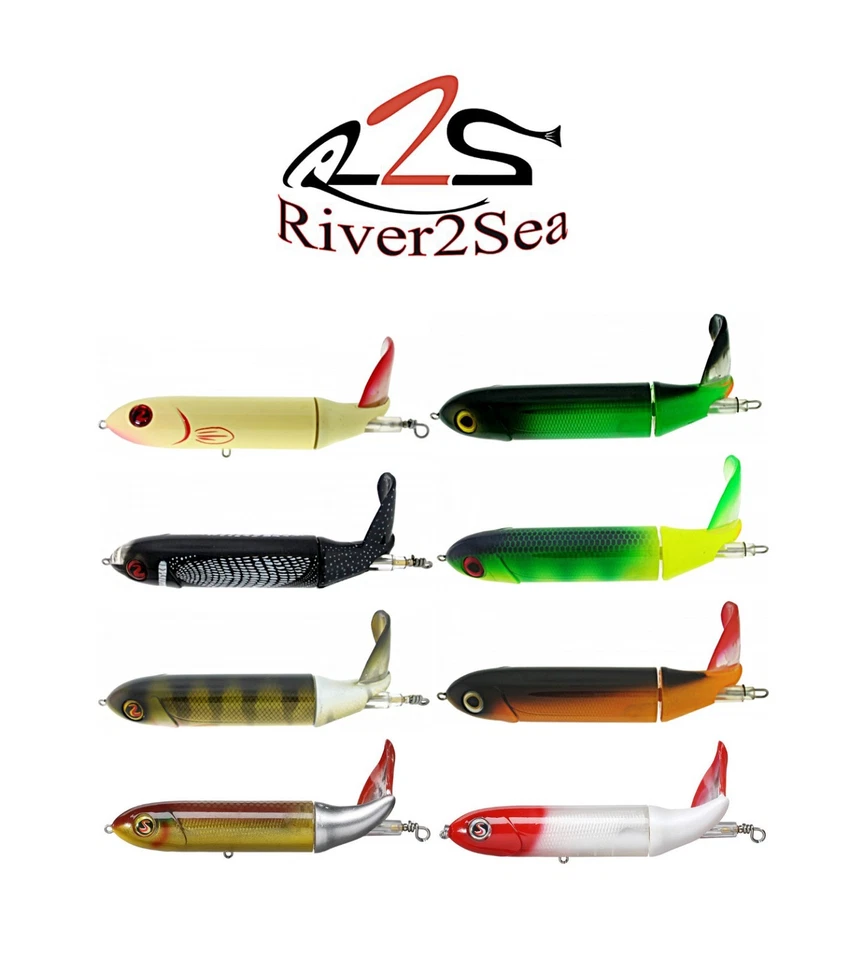River2Sea Whopper Plopper 190 Topwater Bass, Musky, Pike, Surface Fishing Lure - Image 2 of 2