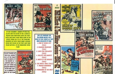 TEX RITTER AND BILL ELLIOTT WESTERN SERIES ON DVD 8 MOVIES 1941-42 | eBay