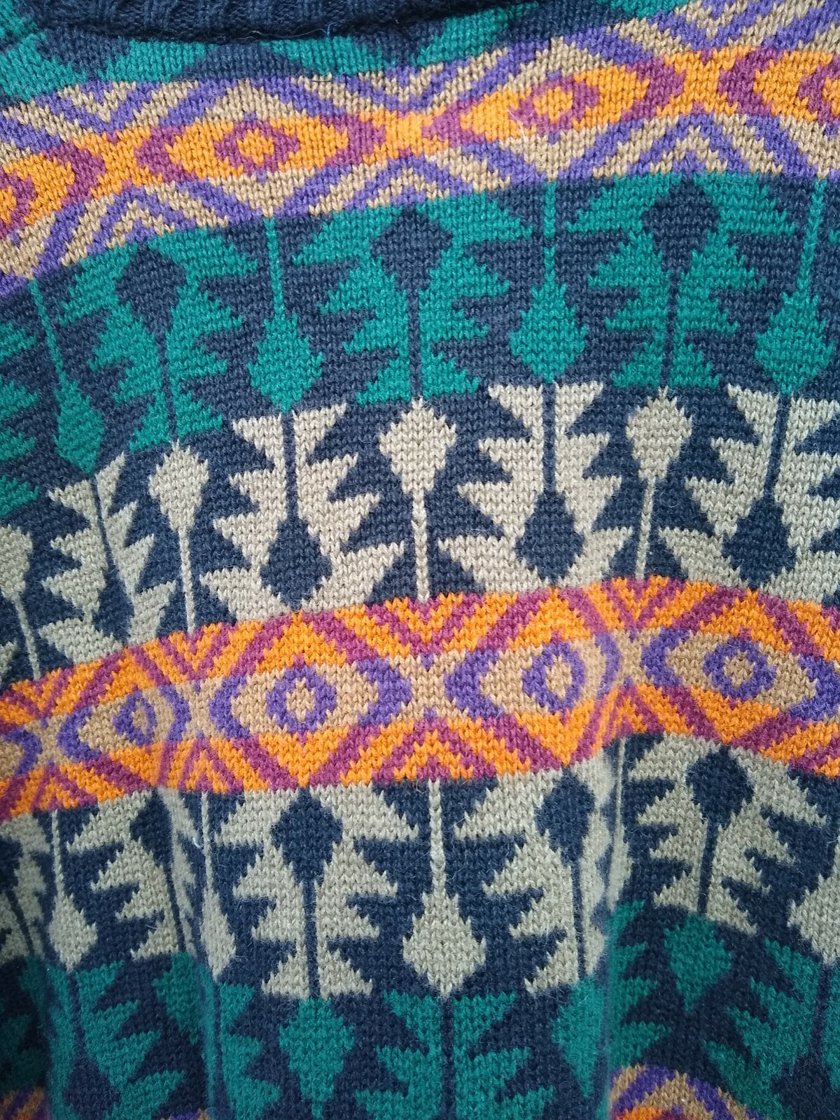 North Face Aztec Patterned Nordic Ski Sweater Swe… - image 4