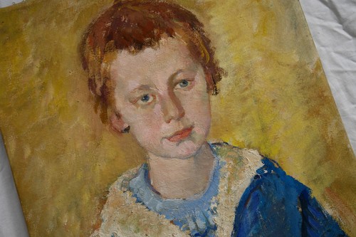 Arte antiguo siglo XIX pintura joven caballero retrato firmado óleo sobre lienzo - Imagen 4 de 24