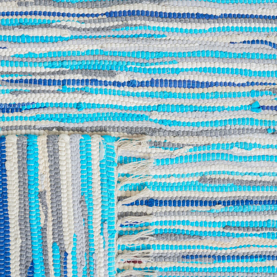 Safavieh Rag Rug TURQUOISE / MULTI 2'-3" X 12' Runner - RAR129C-212 - Image 3 of 3