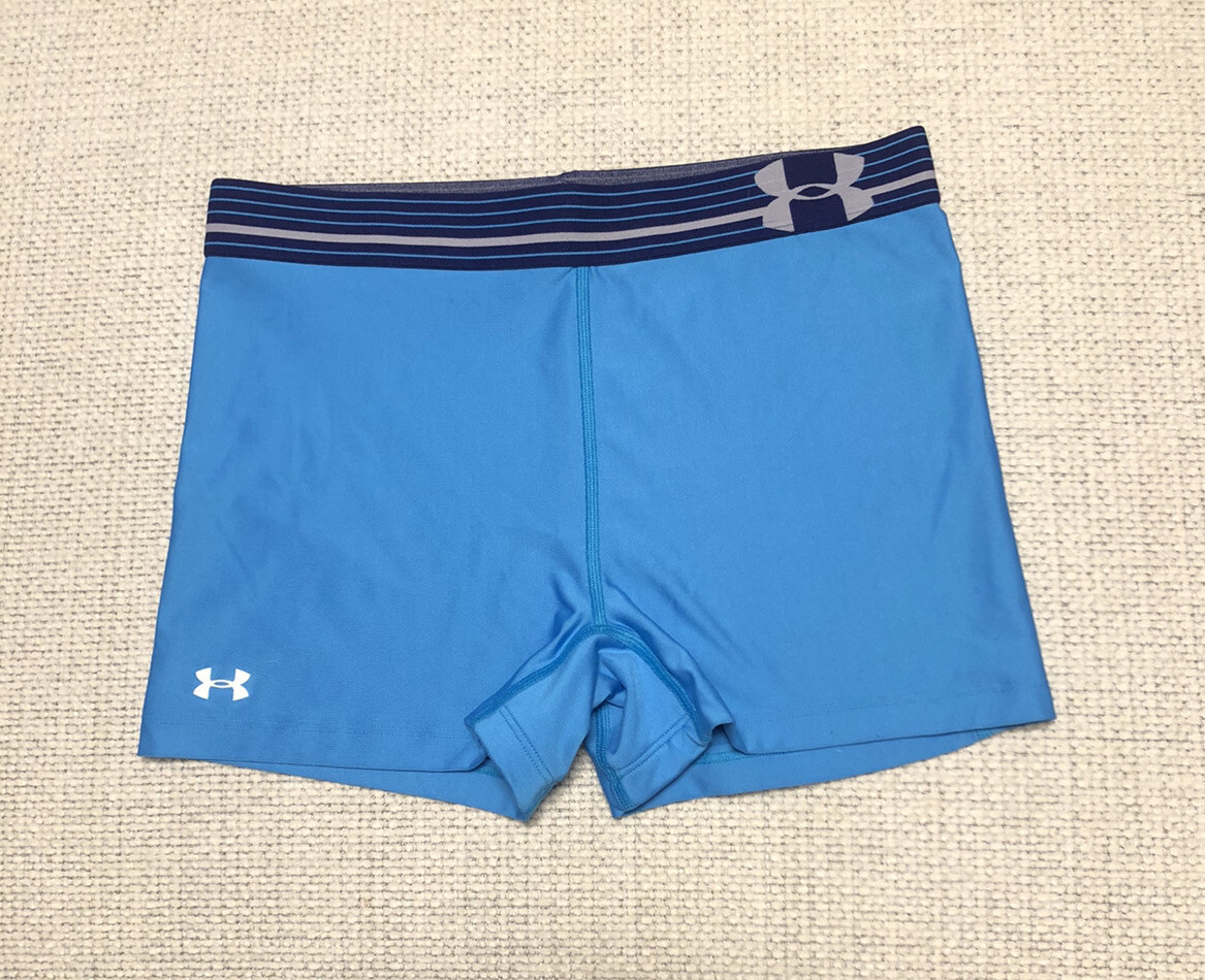 Blue Under Armour Alpha 3” Compression Running Sh… - image 1