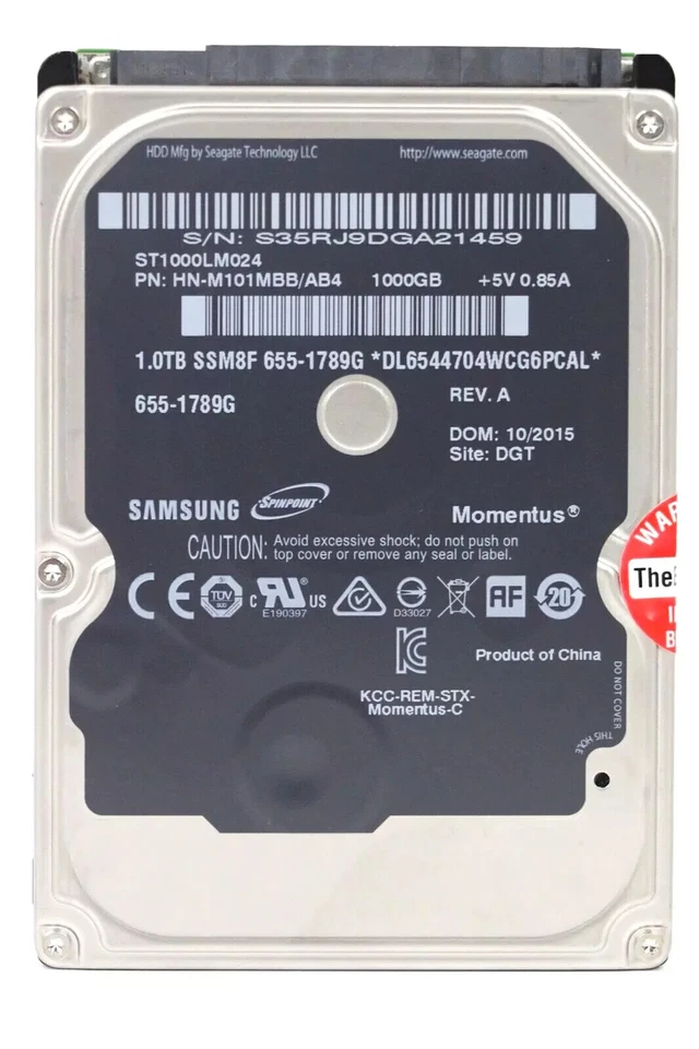 Original Apple 2,5" 1 TB Festplatte Hard Drive HDD Samsung 655-1789 iMac MacBook - Bild 2 von 4